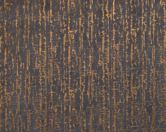 Kai - Adorna - Copper - Fabric - Buy Per Metre - Plush Luxurious Cut Velvet Fabric Buy Per Metre