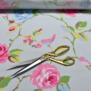 Clarke and Clarke - Studio G -Agatha - Duck egg - Fabric - Buy Per Metre -