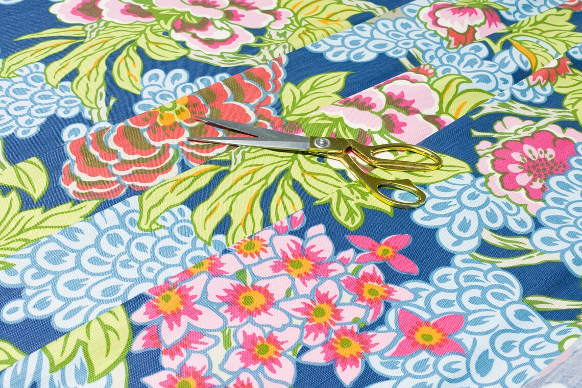 Thibaut Honshu Navy Fabric per Metre Etsy