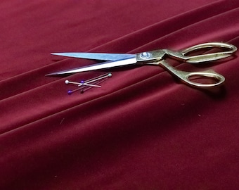 Dedar - Adamo & Eva - Cayenne - Luxurious Plush Red Cotton Velvet Fabric Per Metre