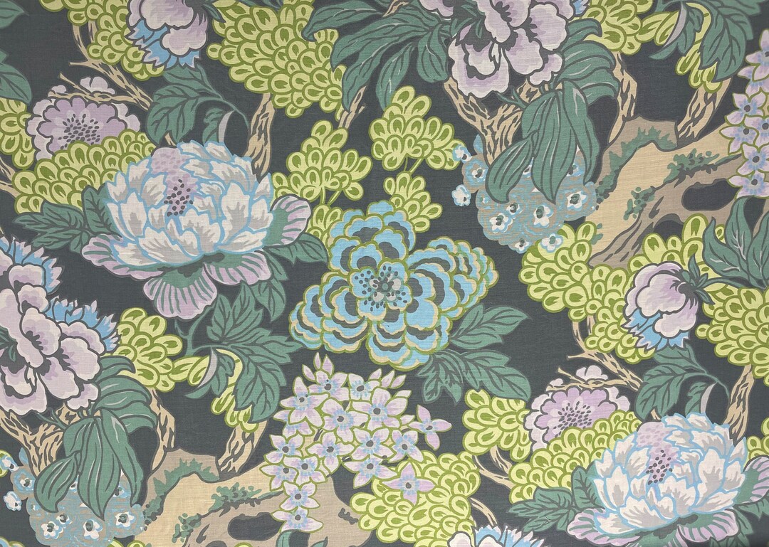 Thibaut Honshu Grey Fabric per Metre Etsy