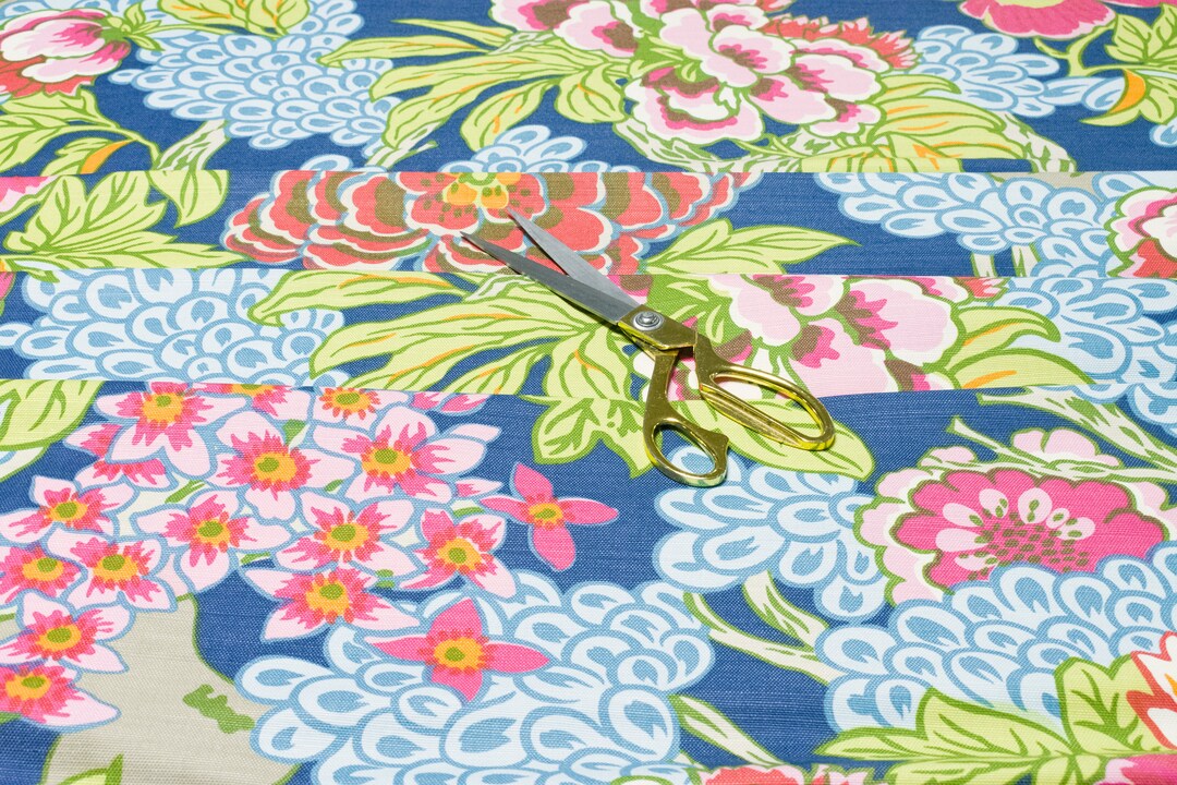 Thibaut Honshu Navy Fabric per Metre Etsy
