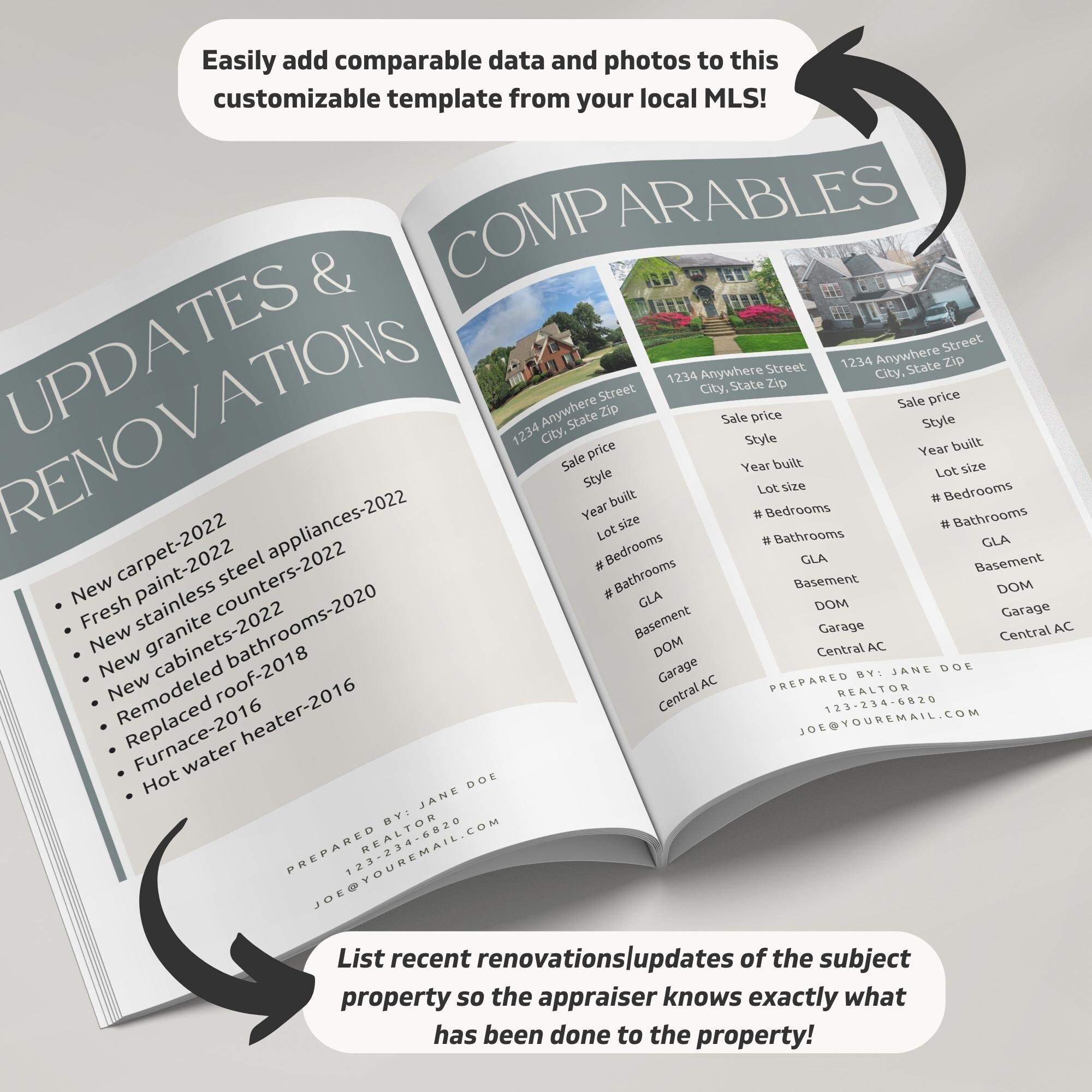 Appraisal Packet Real Estate Agent Template Comparative Market Appraisal Packet Real Estate Agent Template Comparative Market
