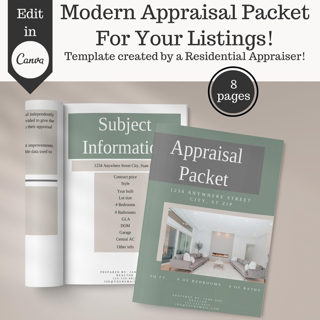 Appraisal Packet Real Estate Agent Template Comparative Market Appraisal Packet Real Estate Agent Template Comparative Market