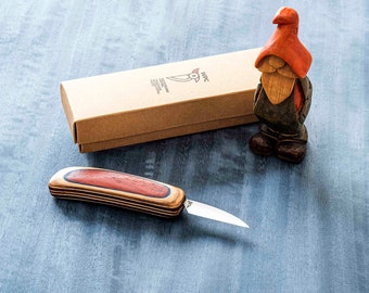 Holzschnitzmesser (mit Lederscheide), Holzschnitzerei, Holzschnitzmesser, Messer, 1,5-Zoll-Klinge, Skulpturenmesser, Holzschnitzwerkzeuge