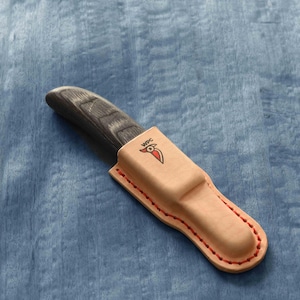 Handmade Wood Carving Knife With Leather Sheath image 4