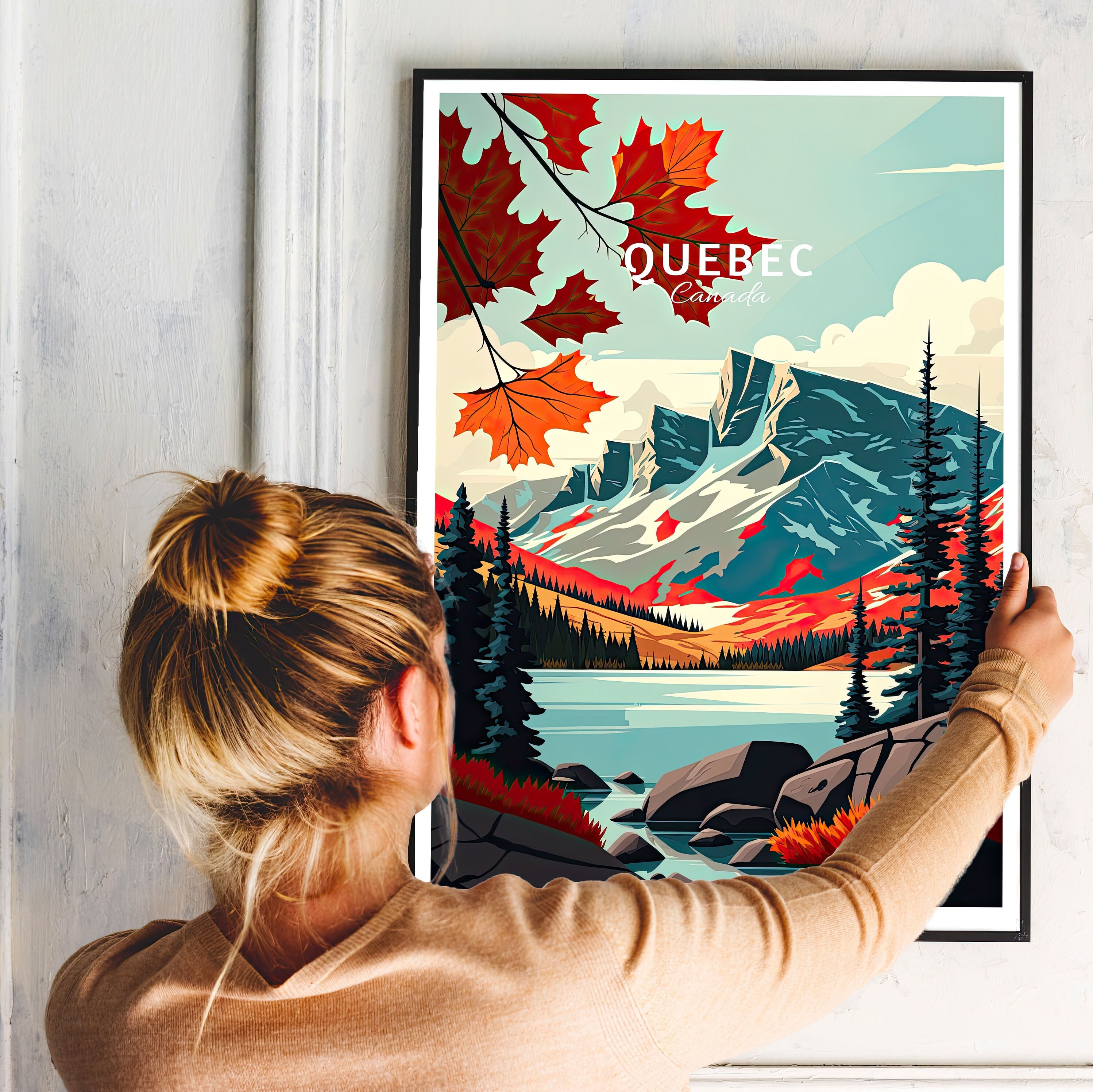 Discover Canada Québec Voyage Affiche