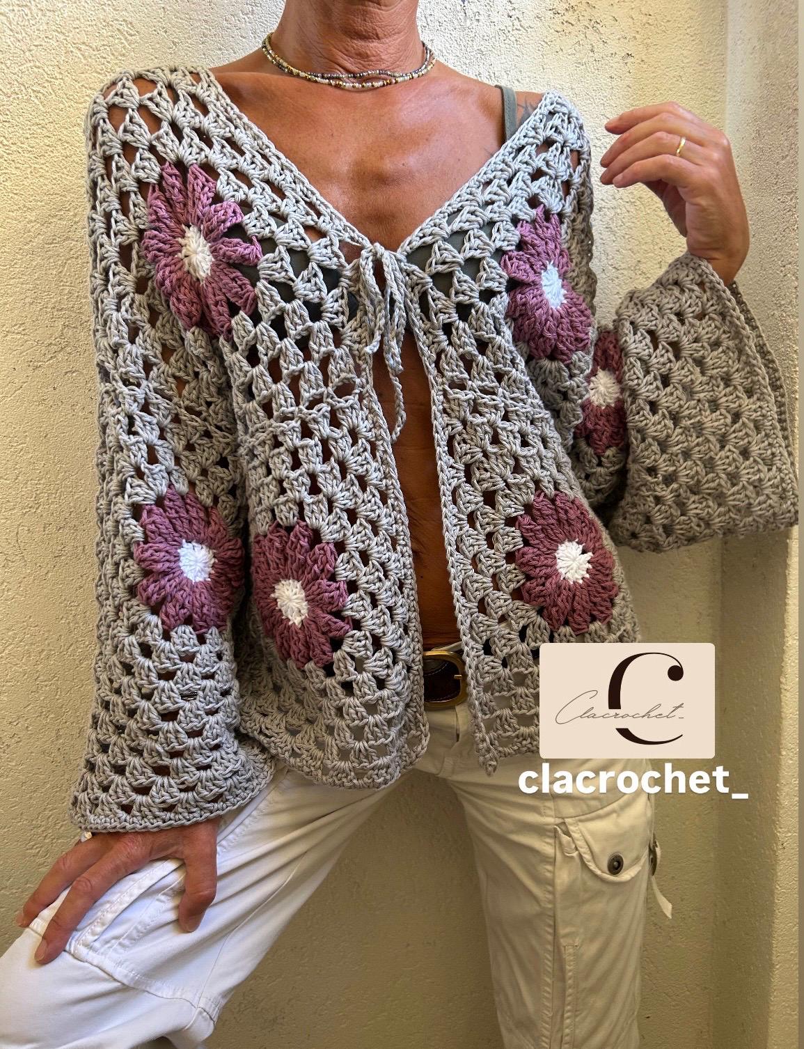 Granny Square Cardigan Ai Ferri Uomo Gonna Ai Ferri Per Bambina