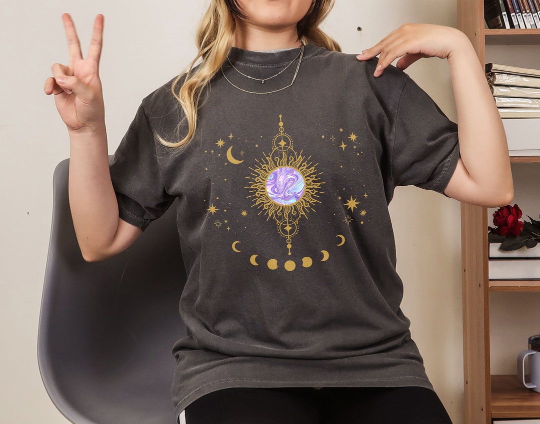 Moon Phases Shirt Mystical Moon Phase Shirts, Astrology Astronomy