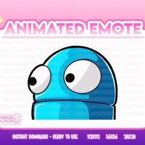 Cyan R.E.P.O Stare Emote / Animated / Twitch / Discord
