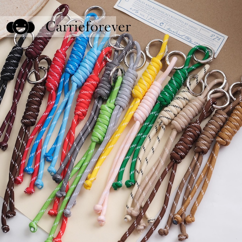 Key Charm Two Ropes Paracord Charm Bag Keychain Accessories,rope Bag Charms for Handbag Y2k ...