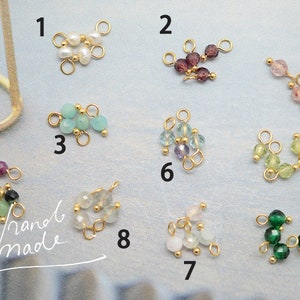 Natural Gemstone tiny Charm,Various natural stone small pendants,Tiny water pearl pendant ,freshwater pearls practical DIY wire-wound 4pcs