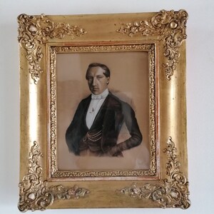 Biedermeier Brustbild eines Herrn - Kostenloser Versand inklusive