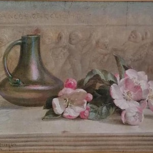 Mary Vernon Morgan still life oil painting English painter 1906