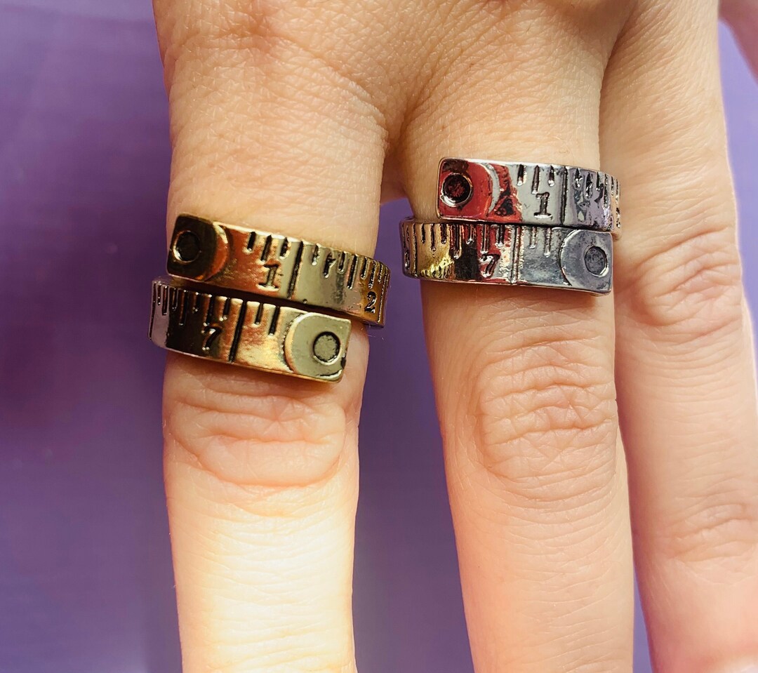 Tape Measure Necklace & Ring, Heart Shaped Tape Measure Etsy