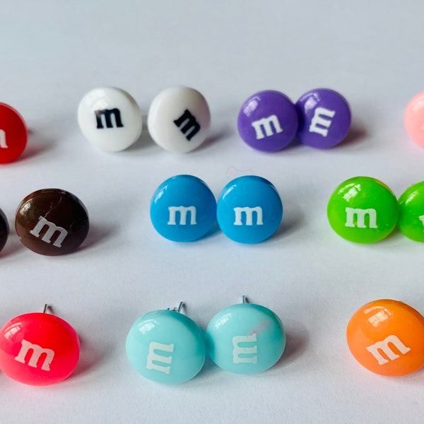 Boucles d'oreilles m&m's