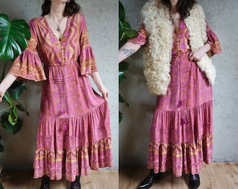 Vestido Boho - Vestido Maxi Fluido - Viscosa - Estilo Hippie Ibiza