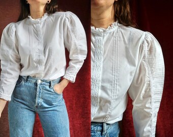 Vintage ruffle blouse - M (Second chance)