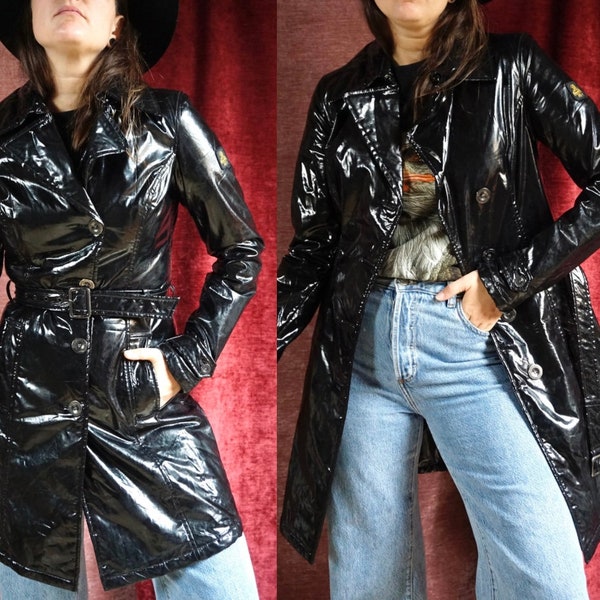 Vintage raincoat / Trench coat from the 90s - S