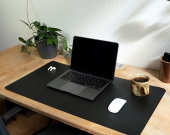 Eco-friendly desk pad | customizable | waterproof | vegan| Desk mat for office & home office | Mousepad | Office