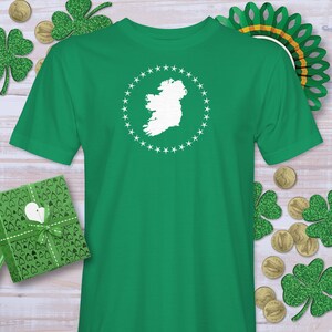 Green St. Patricks Day Irland St. Patrick's Day Shirt, Irish Map Shirt, Lucky St. Paddy's Day T, CoolEs Irland Karte T-Shirt