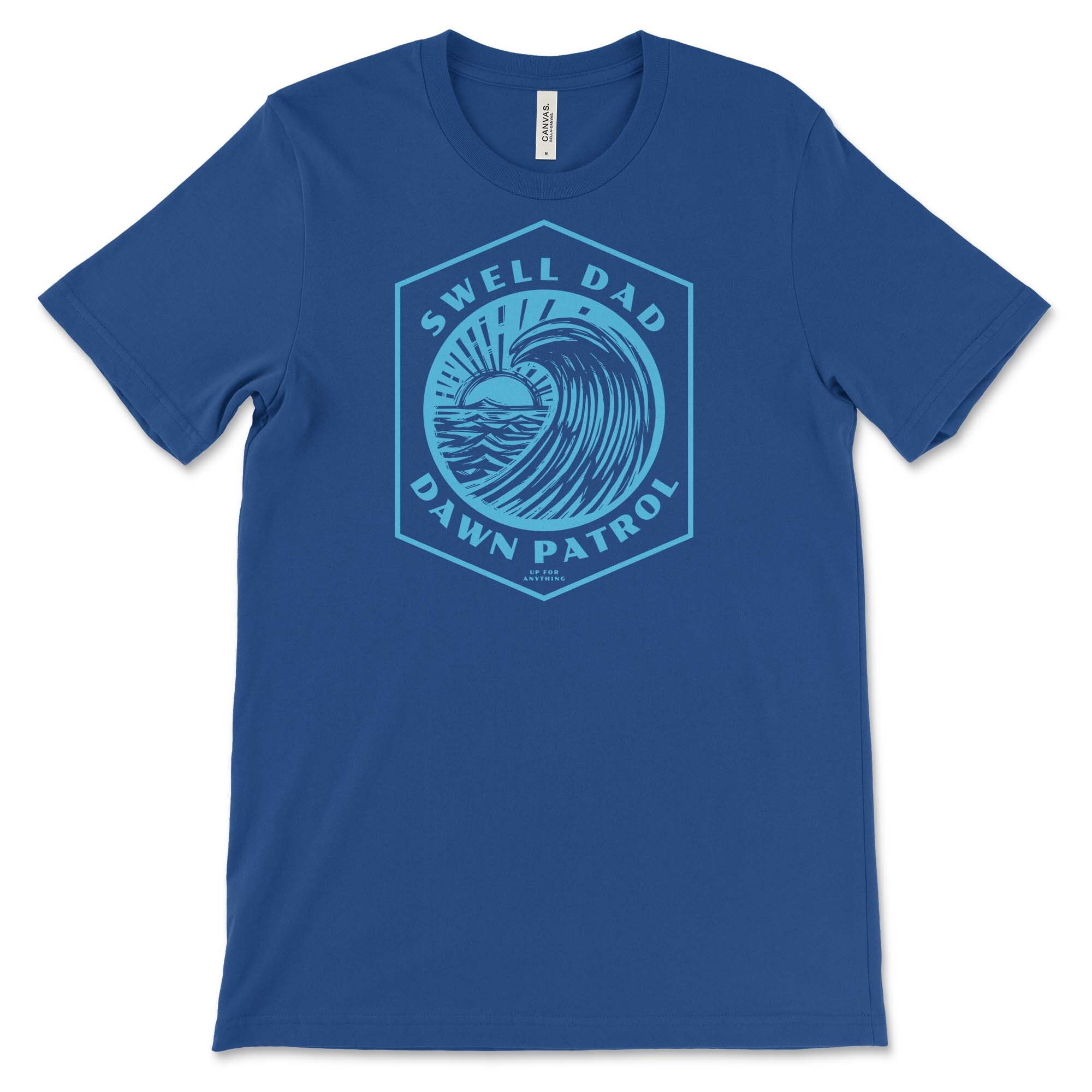 Swell Dad Sunrise Wave T-shirt, Surf Dad Dawn Patrol Shirt