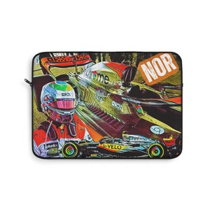 Lando Norris F1 Silverstone   Laptop Mac 13" Sleeve | Formula 1 | Gift | Bag