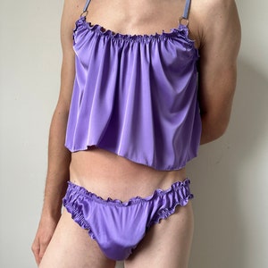 Transgender, Femboy Sissy Bra Underwear AA A B Cup, Luxury Silk