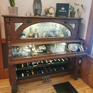 Reclaimed piano bar