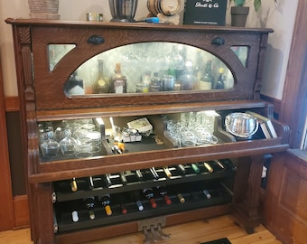 Reclaimed piano bar