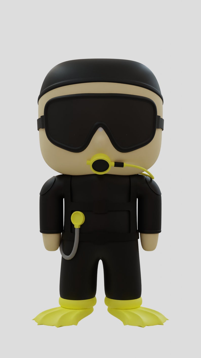 Rust 3D Desk Characters Etsy