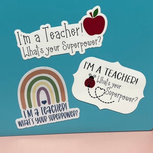 Teacher appreciation stickers.