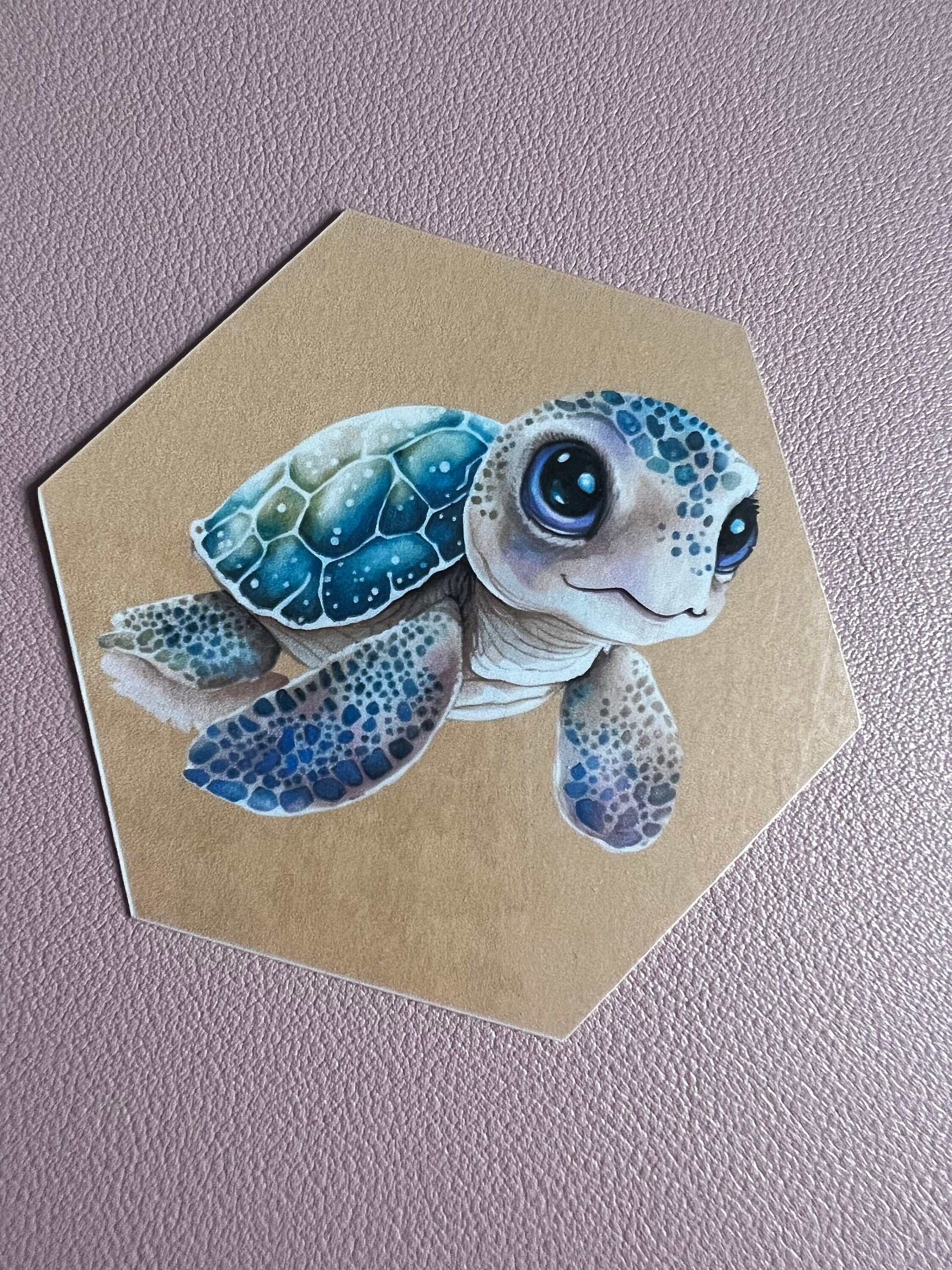 Turtle Sticjer Baby Sea Turtles Sticker Pack - Etsy