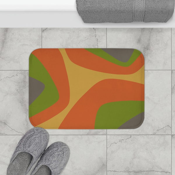 Green Bath Mat Etsy