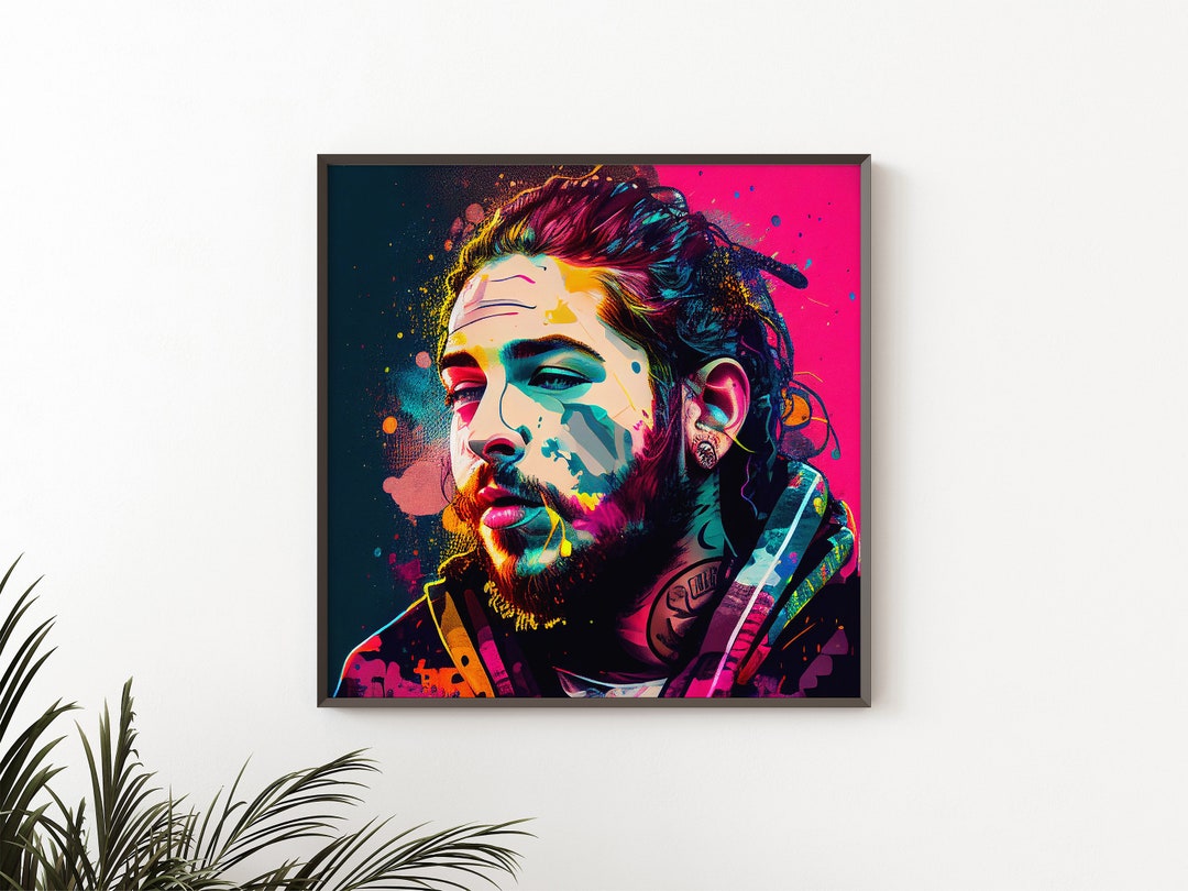 Post Malone Graffiti Pop Art Digital Download, Art Print, Post Malone ...