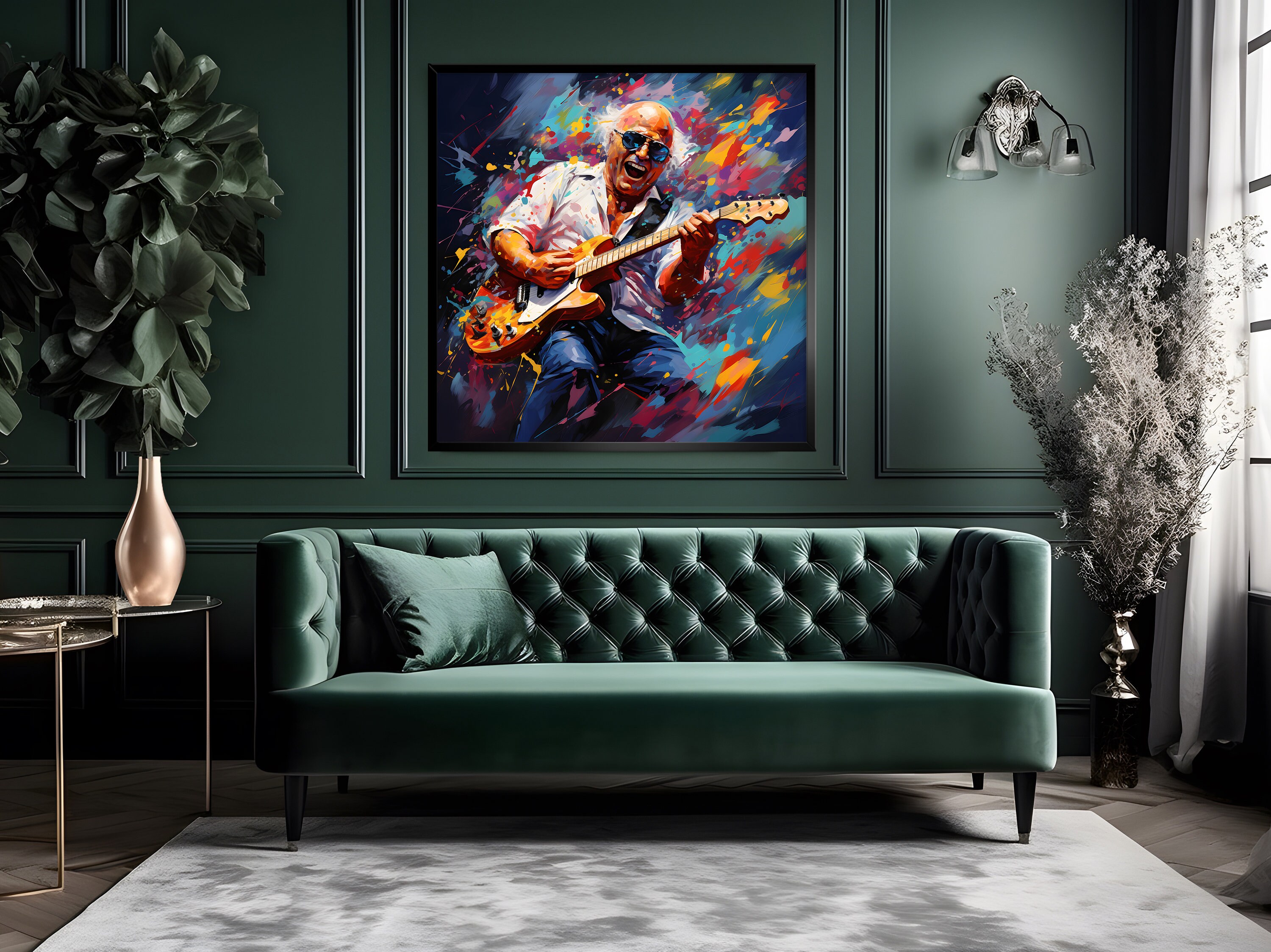 Jimmy Buffett Framed Abstract Wall Art Jimmy Buffett Jimmy Etsy