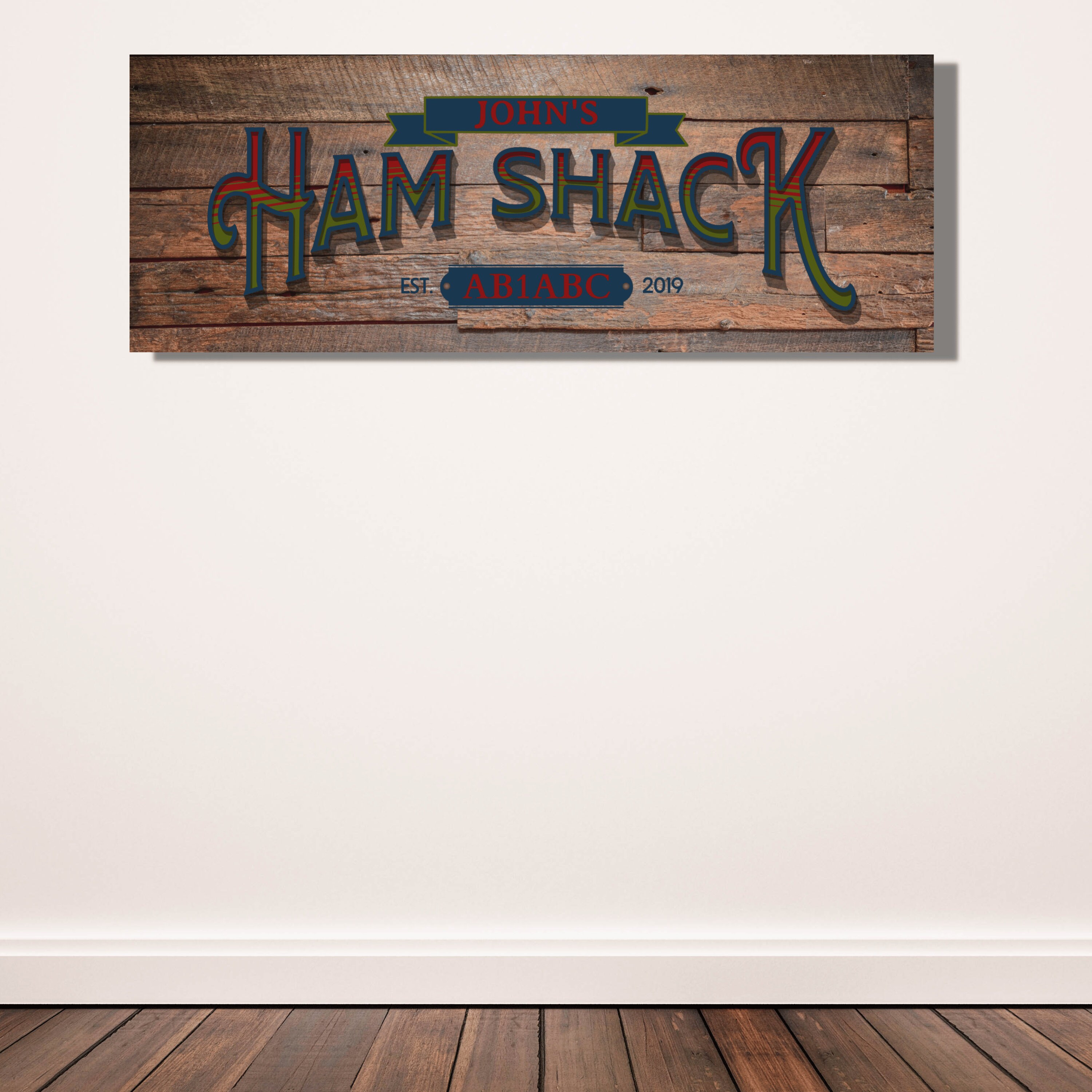Personalized Ham Shack Sign, Ham Shack Sign, Amateur Radio Operator ...