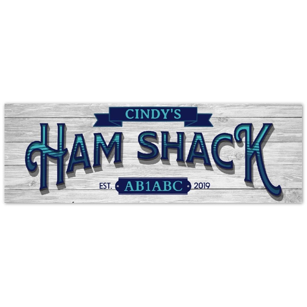 Ham Sign Personalized Ham Shack Sign, Ham Shack Sign, Amateur Radio Operator ...