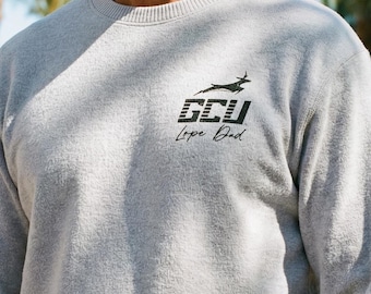 GCU Embroidered Knit Luxury Sweatshirt Unisex Grand Canyon University Graduation Lope Alumni Gift for Him Her Mom Dad Teacher Mothers Day