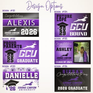 Grand Canyon University GCU Custom Yard Signs Graduation Class of 2027 2026 Lope Pride Alumni College Graduate Proud Parents bild 4