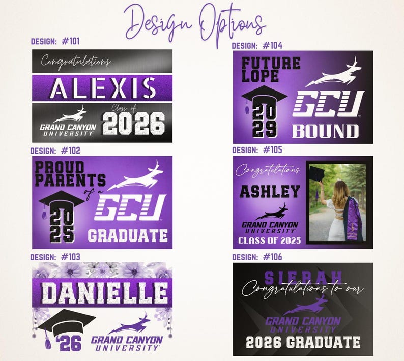 Grand Canyon University GCU Custom Yard Signs Graduation Class of 2027 2026 Lope Pride Alumni College Graduate Proud Parents bild 4