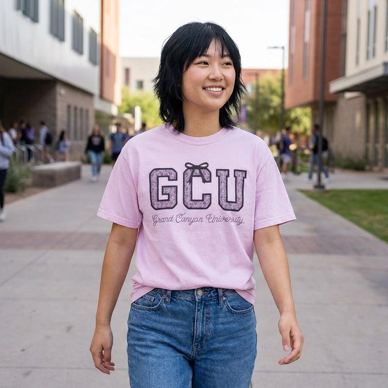 Pink Gcu Lace GCU Coquette Bow Tshirt Grandma Core Coquette College Student ...