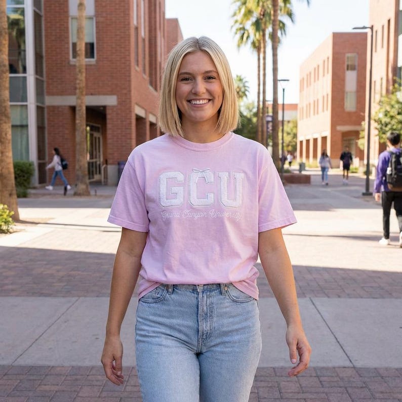 Pink Gcu Lace GCU Coquette Bow Tshirt Grandma Core Coquette College Student ...