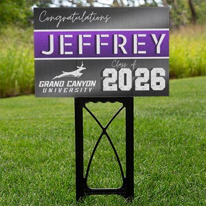 Grand Canyon University GCU Custom Yard Signs Graduation Class of 2027 2026 Lope Pride Alumni College Graduate Proud Parents bild 11