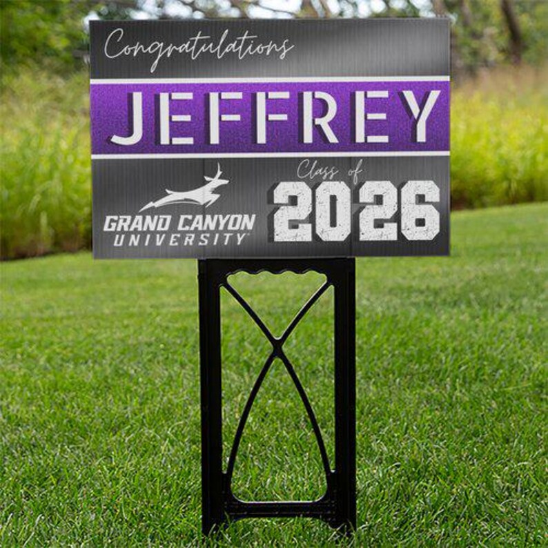 Grand Canyon University GCU Custom Yard Signs Graduation Class of 2027 2026 Lope Pride Alumni College Graduate Proud Parents bild 11