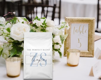 Personalized Coffee Bag Wedding Favor Custom Coffee Bag Unique Wedding Shower Favor Coffee Lover Favor | Baby Shower Favor | Minimalist