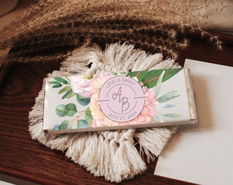 Printed & Cut Custom Candy Bar Wrappers | Personalized Hershey Bar | Wedding Bridal Shower Birthday Party Graduation | Includes Silver Foil