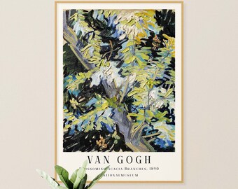 Van Gogh Printable Art - Blossoming Acacia Branches, Van Gogh Poster, Van Gogh Wall Art, Van Gogh Decor, Museum Exhibition, INSTANT DOWNLOAD