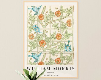 William Morris Printable Art - William Morris Poster, William Morris Wall Art, Floral Wall Art, Museum Exhibition, INSTANT DOWNLOAD