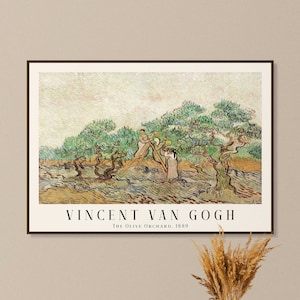 Arte stampabile di Van Gogh - The Olive Orchard, Poster di Van Gogh, Van Gogh Wall Art, Landscape Wall Art, Mostra museale, DOWNLOAD IMMEDIATO
